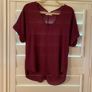 Lush burgundy shirt.  Size XS.